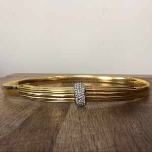 Vintage Accessocraft Stretchy Gold Belt